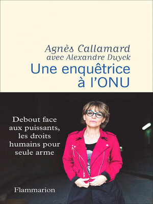 cover image of Une enquêtrice à l'ONU